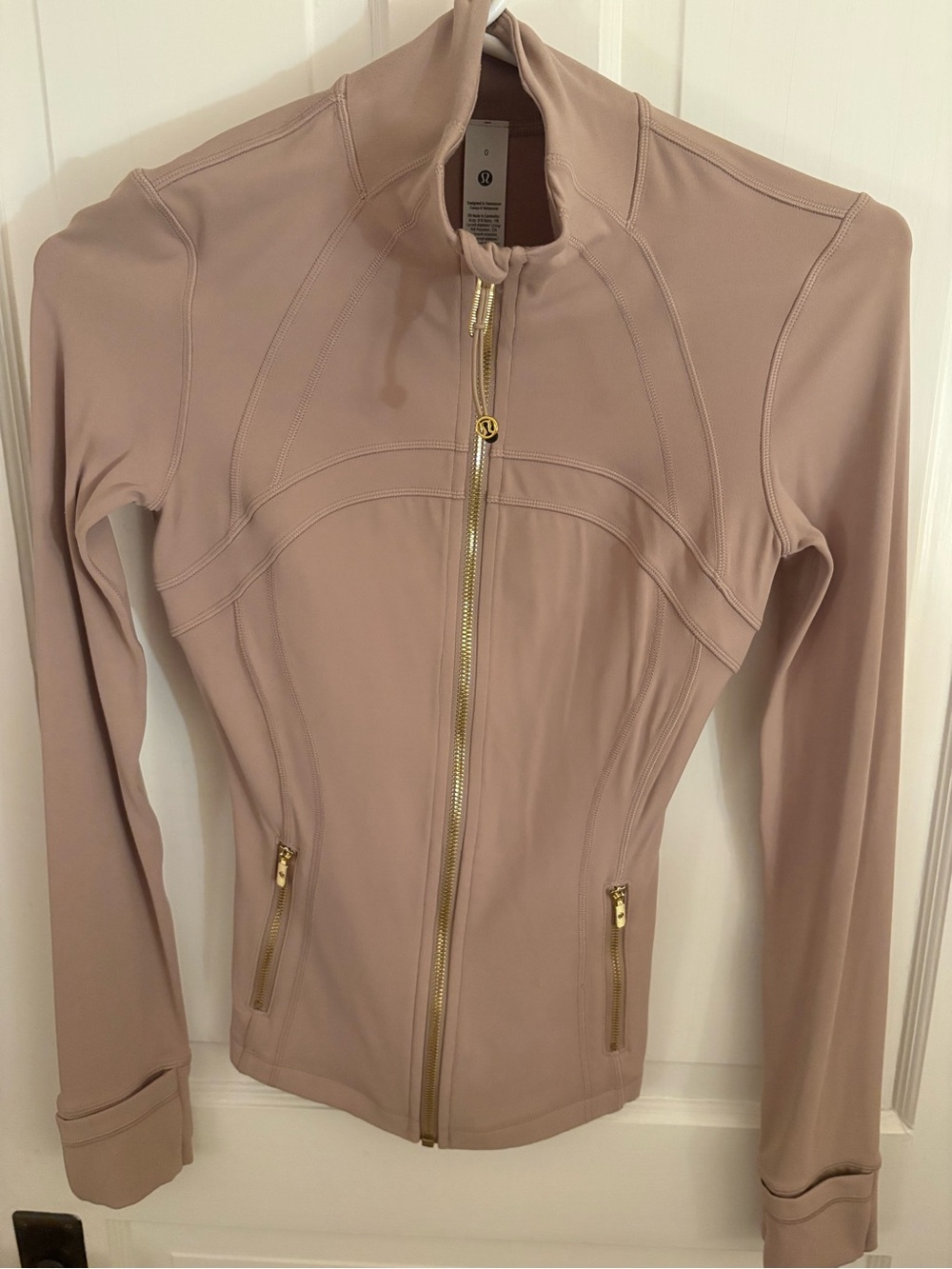 Brand new lululemon athletica Women's Blush Pink Full-Zip Jacket